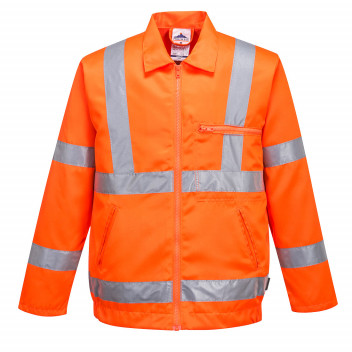 RT40 Hi-Vis Poly-cotton Jacket RIS Orange Medium