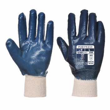 A300 Nitrile Knitwrist Navy Medium