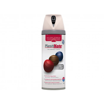 PlastiKote Twist & Spray Matt Antique White 400ml