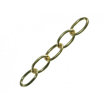 Faithfull Oval Chain 1.8mm x 10m Polished Brass