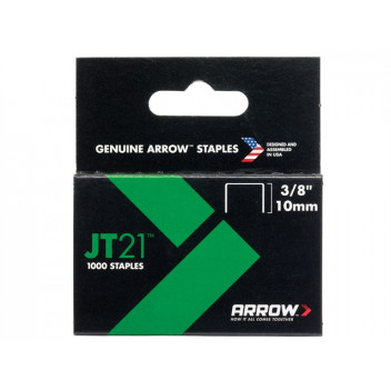 Arrow JT21 T27 Staples 10mm (3/8in) Box 1000