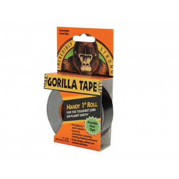 Gorilla Glue Gorilla Tape Handy Roll 25mm x 9m Black