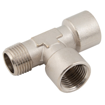 3/4\" BSPT Male x 3/4\" BSPP Female Equal Tee