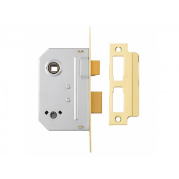 Yale Locks PM236 Bathroom 2 Lever Sashlock Polished Brass 67mm 2.5in