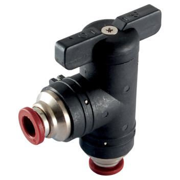 6mm Plastic Ball Valve 90? Elbow Union