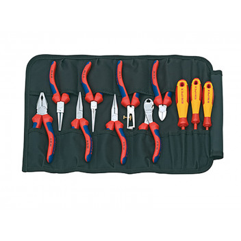 Knipex Pliers & Screwdriver Set in Toolbag, 11 Piece