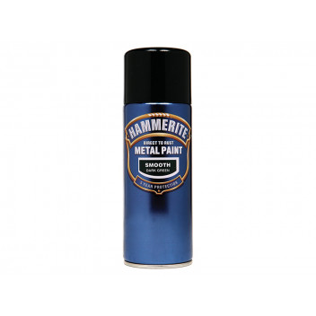Hammerite Direct to Rust Smooth Finish Aerosol Dark Green 400ml