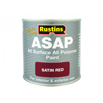 Rustins ASAP Paint Red 250ml