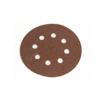 Faithfull Hook & Loop Sanding Disc DID3 Holed 125mm Coarse (Pack 5)
