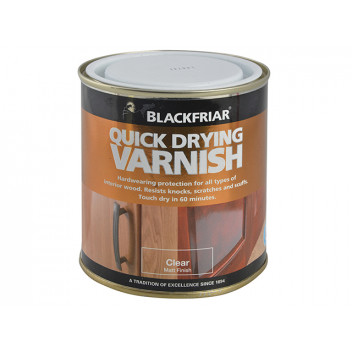 Blackfriar Quick Drying Duratough Interior Varnish Clear Matt 250ml