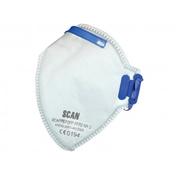 Scan Fold Flat Disposable Mask FFP2 Protection (Pack 3)