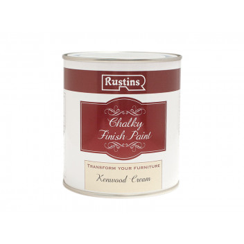 Rustins Chalky Finish Paint Kenwood Cream 500ml