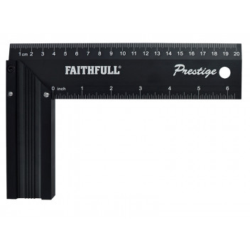 Faithfull Prestige Try Square Black Aluminium 200mm (8in)