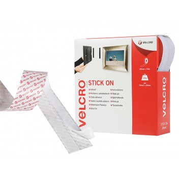 VELCRO Brand VELCRO Brand Stick On Tape 20mm x 10m White