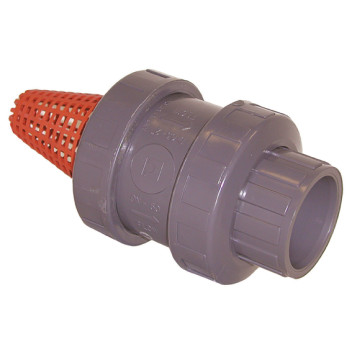 110MM UPVC FOOTVALVE STRAIGHTAINER EPDM