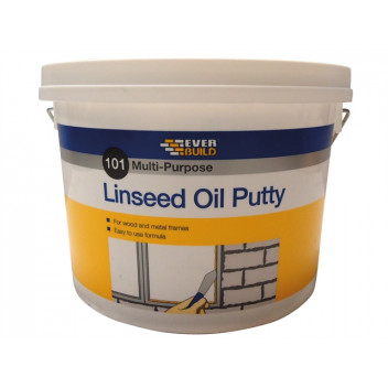 Everbuild 101 Multi-Purpose Linseed Oil Putty Natural 5kg