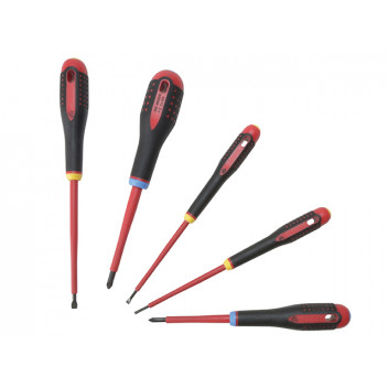 Bahco BE-9882S Insulated ERGO Screwdriver Set, 5 Piece SL/PH