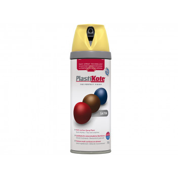 PlastiKote Twist & Spray Satin Daffodil 400ml