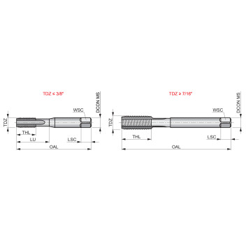 5/8 Inch x 11 HSS ISO Straight Flute Unified Coarse UNC Hand PlugTap (E515)