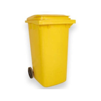 Empty Wheelie Bin Yellow 240 Litre AEW24