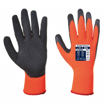 A140 Thermal Grip Glove - Latex Orange/Black Medium