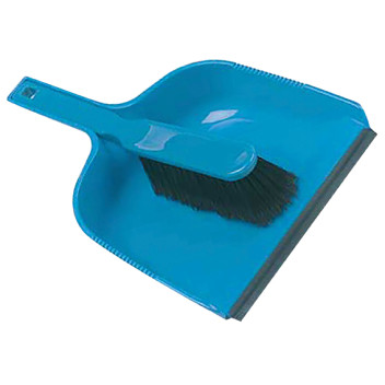 DUSTPAN AND SOFT BRUSH SET GREEN