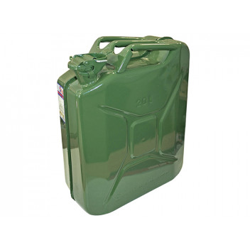 Faithfull Green Jerry Can - Metal 20 litre