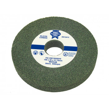 Faithfull General Purpose Grinding Wheel 150 x 16mm Green Grit