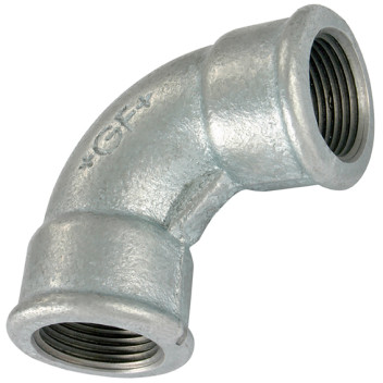 1\" BSPP FEM/FEM SHORT BEND GALVANISED GF2AG