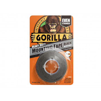 Gorilla Glue Gorilla Heavy-Duty Mounting Tape 25.4mm x 1.52m Black