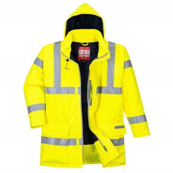S778 Bizflame Rain Hi-Vis Antistatic FR Jacket Yellow Small
