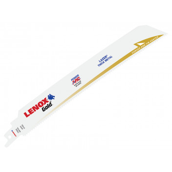 LENOX 9110GR Gold Extreme Reciprocating Saw Blades 229mm 10 TPI (Pack 5)