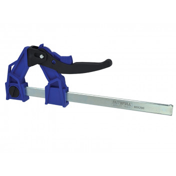 Faithfull Heavy-Duty Lever Clamp Capacity 200mm