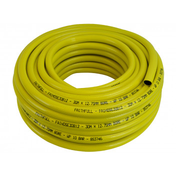 Faithfull Heavy-Duty Reinforced Builder\'s Hose 30m 12.5mm (1/2in) Diameter