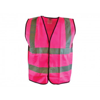 Scan Hi-Vis Pink Waistcoat - L (44in)