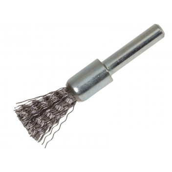 Lessmann End Brush with Shank 12 x 20mm, 0.30 Steel Wire