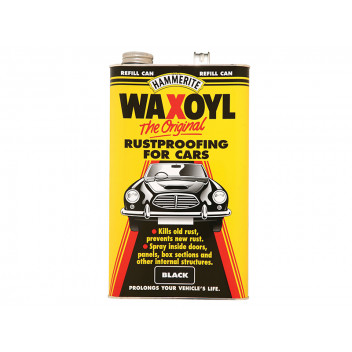 Hammerite Waxoyl Refill Can Black 5 Litre