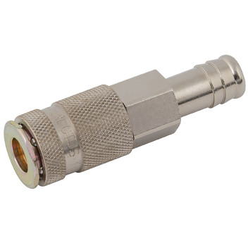 1/4\" HOSETAIL COUPLING STEEL NICKEL