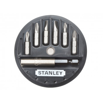Stanley Tools Slotted/Phillips/Pozidriv Insert Bit Set, 7 Piece