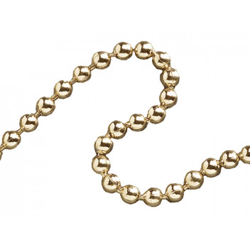 Faithfull Ball Chain Polished Brass 3.2mm x 10m