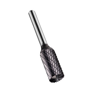 12.7mm Carbide Rotary Burr, TiAlN Coated, Cylinder With End Cut, Shape B (P803C)