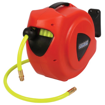 AIR AND WATER HI VIS HOSE REEL 3/8\"X10M
