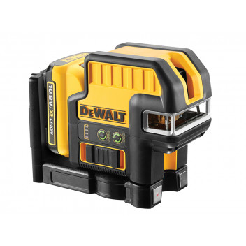 DEWALT DCE0825D1G 5 Spot Cross Line Laser Green 12V 1 x 2.0Ah Li-ion