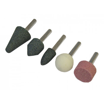 Faithfull Mounted Grinding Stones Set, 5 Piece