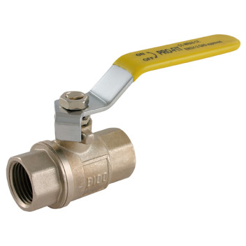 1\" BSPP Brass Ball Valve Lever Handle Yell Handle