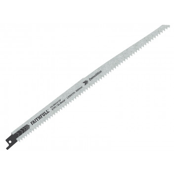 Faithfull S1411DF Bi-Metal Sabre Saw Blade Demolition 300mm 6 TPI (Pack of 5)