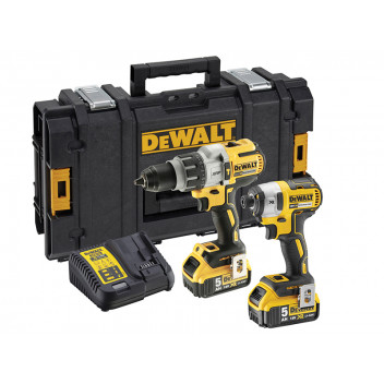 DEWALT DCK276P2 Brushless Twin Pack 18V 2 x 5.0Ah Li-ion