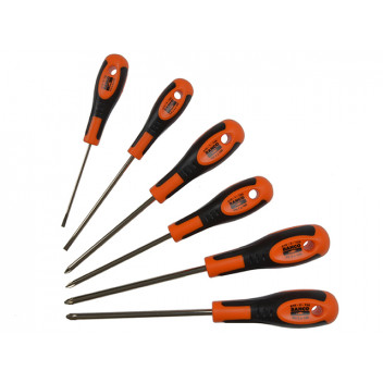 Bahco 600 Series Screwdriver Set, 6 Piece SL/PH/PZ