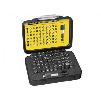 Stanley Tools Bit Set & Holder, 61 Piece