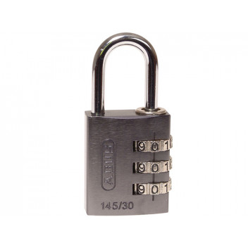 ABUS Mechanical 145/30 30mm Aluminium Combination Padlock Titanium 46585